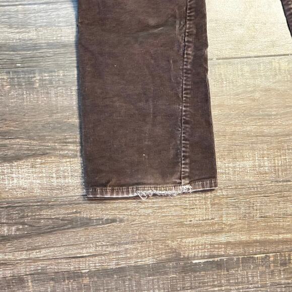 CALVIN KLEIN Mid Rise Brown Corduroy Boot Cut Women's Size 8x29 Casual Work - Picture 4 of 6